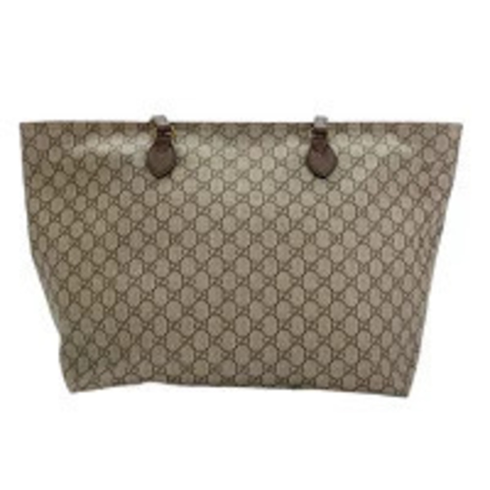Gucci Ophidia GG Supreme Tote Bag beige ebony monogram Brown